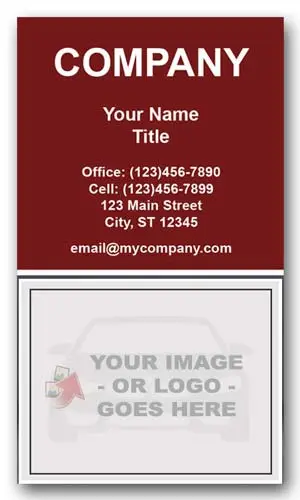 Red Mini Cooper Business Card