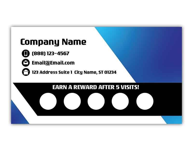 Classic Company Reward Punch Cards