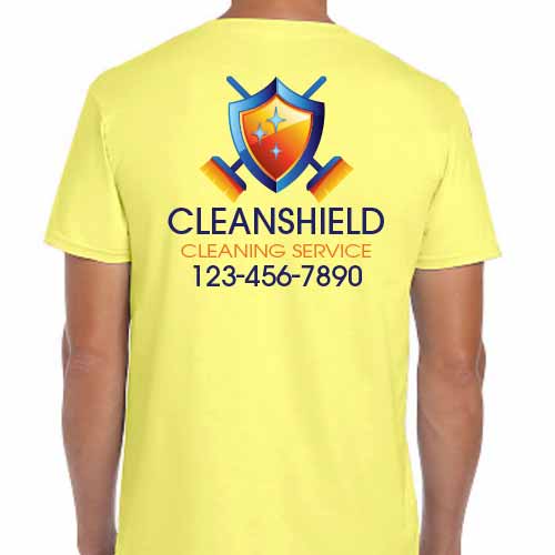 Custom Printed Janitorial Staff Shirts