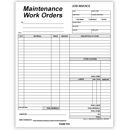 Maintenance Work Orders