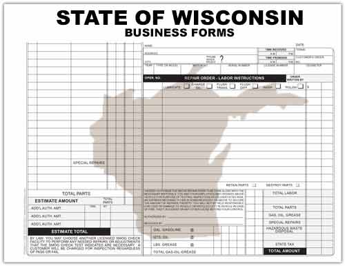 State of Wisconsin Business Forms