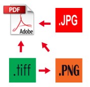 How to convert JPEGs, TIFFs, PNGs and PDFs