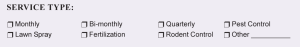 Designing a Pest Control Form