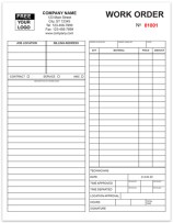 Designing a Job Work Order Form in Microsoft Word