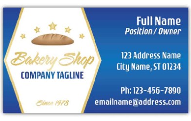 4 Minimalist Bakery Business Card Ideas to Choose for Your Business