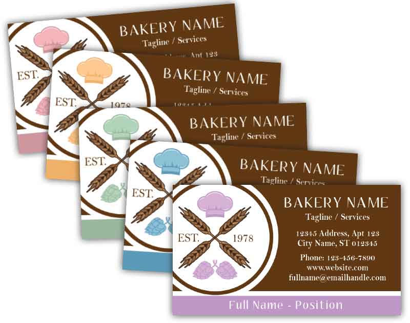 Bakery Cafe Business Cards