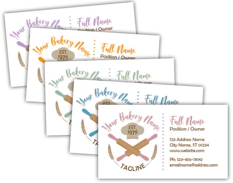 Bakery Chef Business Cards