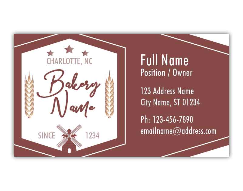 Bakery Wheat Business Cards