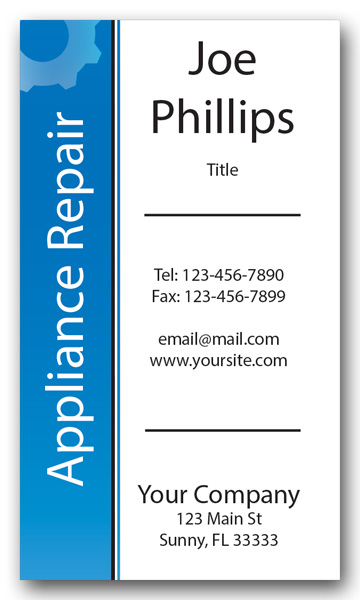 Professional Appliance Repair Business Card