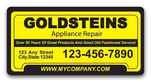 Appliance Repair Labels