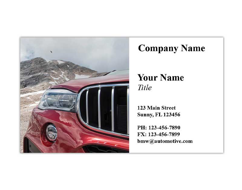 Business Card Design for BMW