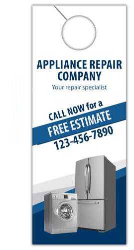 Appliance Repair Door Hanger Design