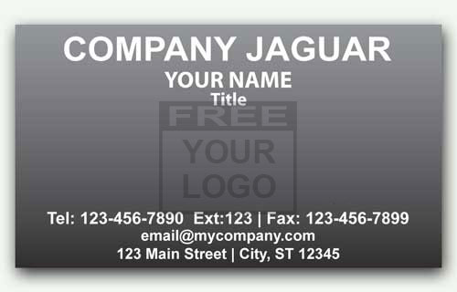 Business Card for Jaguar Dealerships with Logo