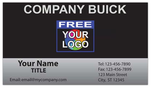 Business Card with Logo for Buick Dealerships