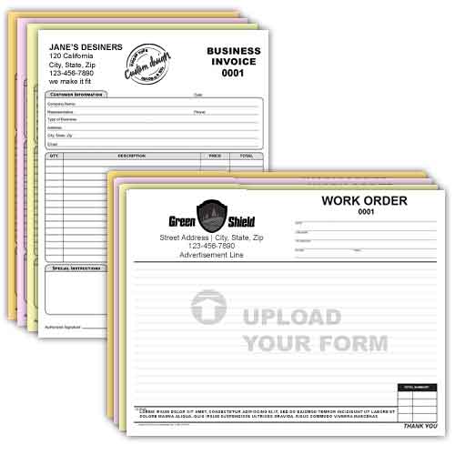 Carbonless Form 4 part 8.5 x 11