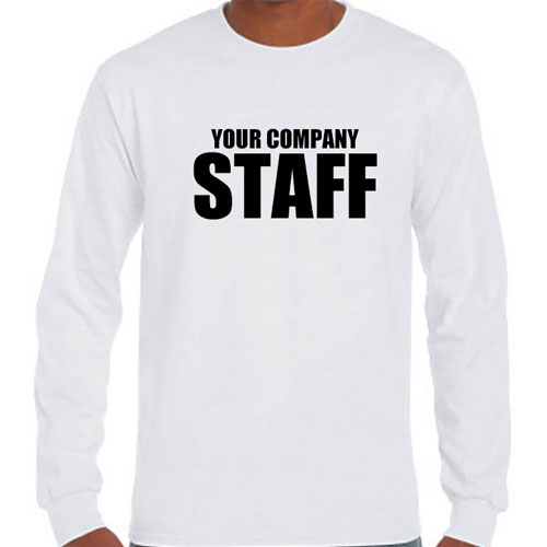 Custom Long Sleeve Staff Tshirts
