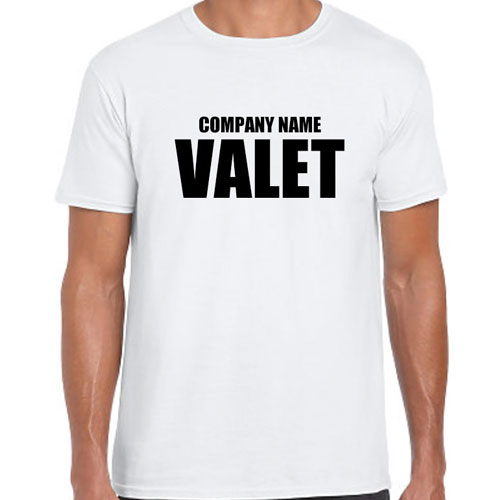 Custom Valet T-shirts