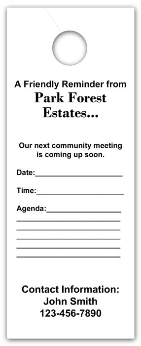 Door Hangers-Large 4.25″ x 11″