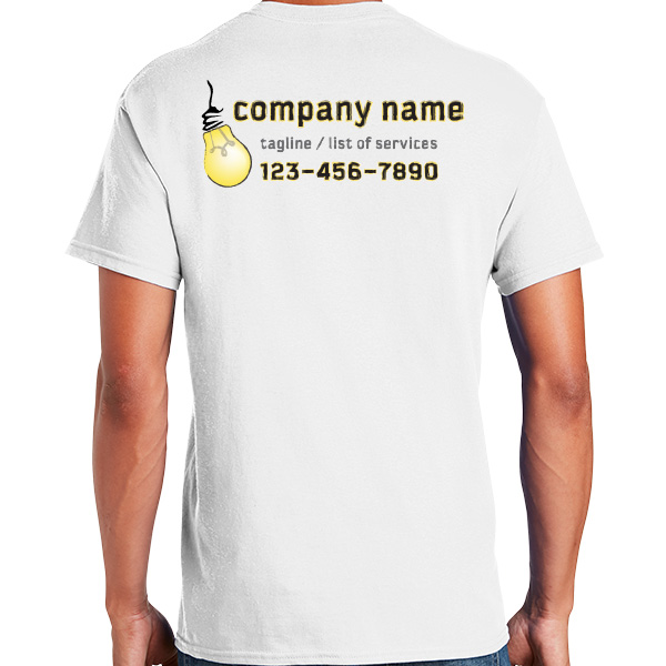 Electrician Lightbulb Work Shirts