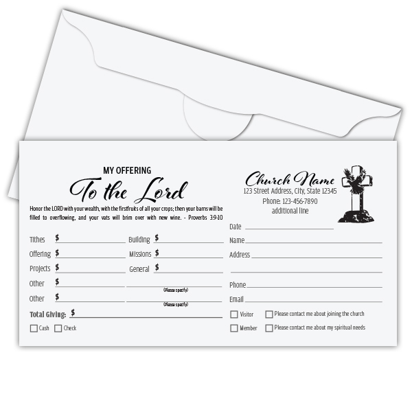 Church Tithe Envelopes