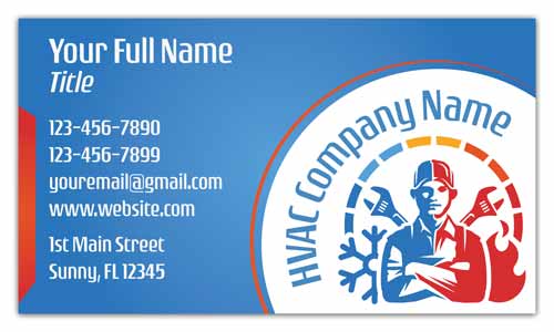 HVAC Employee Business Cards