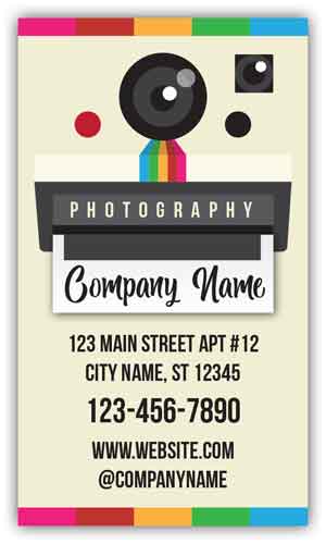 Instagram Camera Business Card