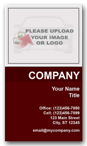 Lamborghini Business Card – Vertical