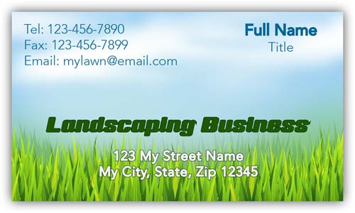 Landscaping Business Card Style 100