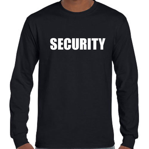 Security T-shirts Long Sleeved