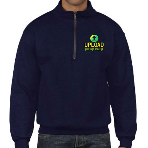 Custom Printed Half-Zip Sweatshirts – Full Color