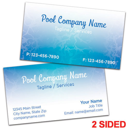Pool Company Business Cards