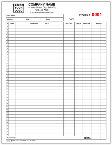 Restaurant Purchase Order Form