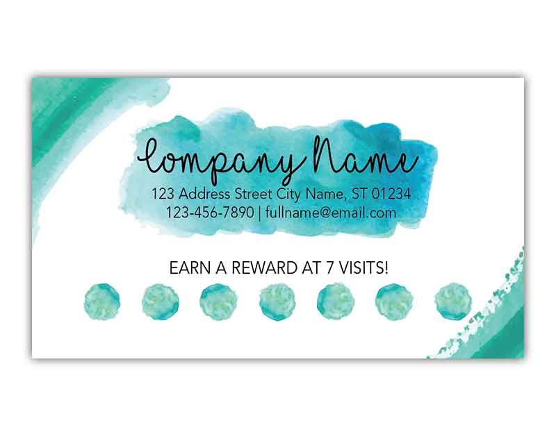 Blue Artistic Reward Cards