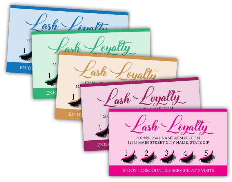 Lash Loyalty Reward Cards