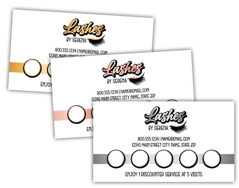 Eyelash Technician Reward Card