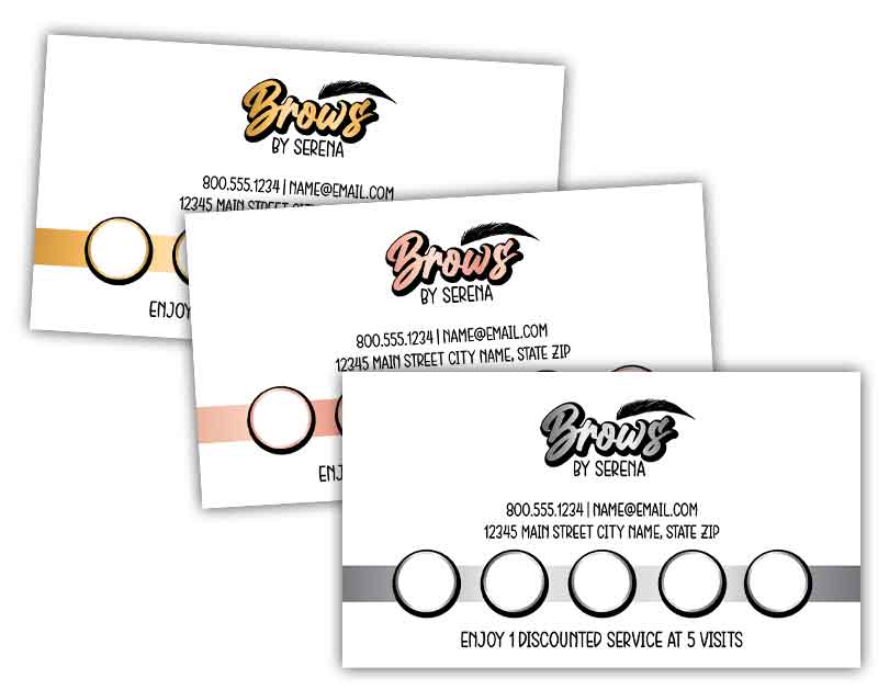 Eyebrow Technician Reward Card