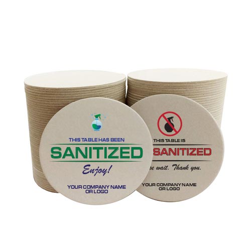 This Table Has Been Sanitized Coaster – 2 sided