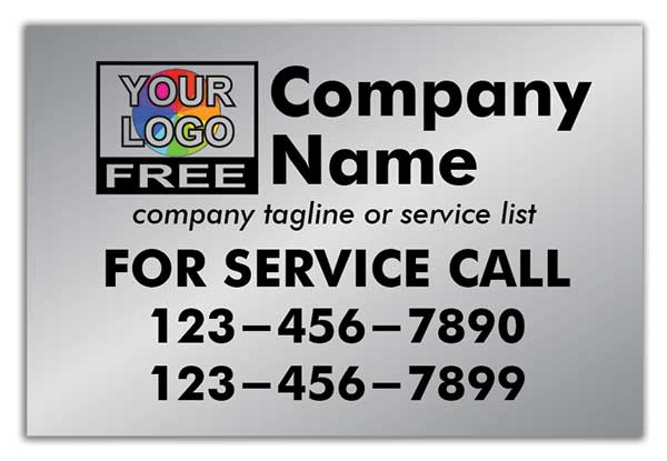 Silver Service Call Labels