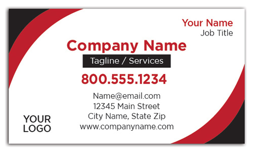Black Red Business Cards