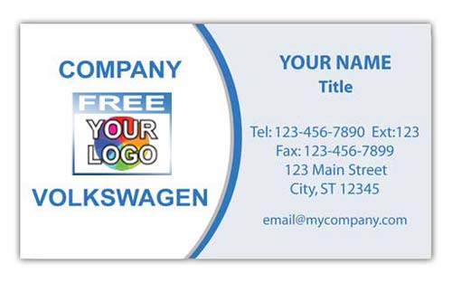 Volkswagen Business Card with Logo