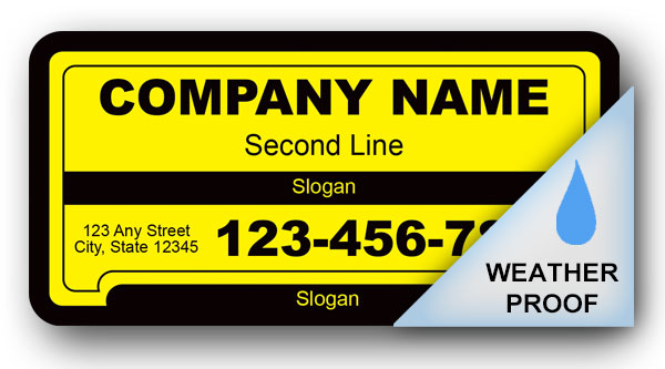 Locksmith Label – Weatherproof