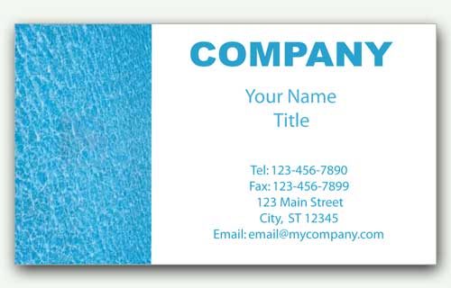 Business Card for Pool & Spa