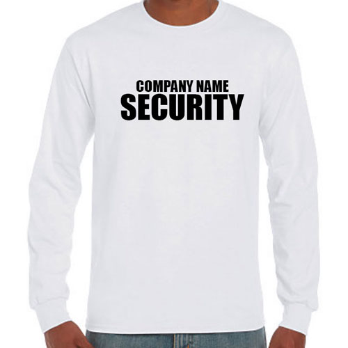 Custom Long Sleeve Security Tshirts
